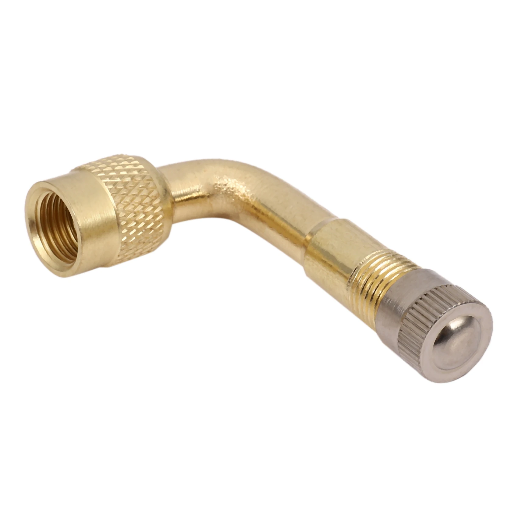 Compatible 2 pcs Valve Extension Valve Tire Brass 90 Degree Universal for Truck Car Motorcycle