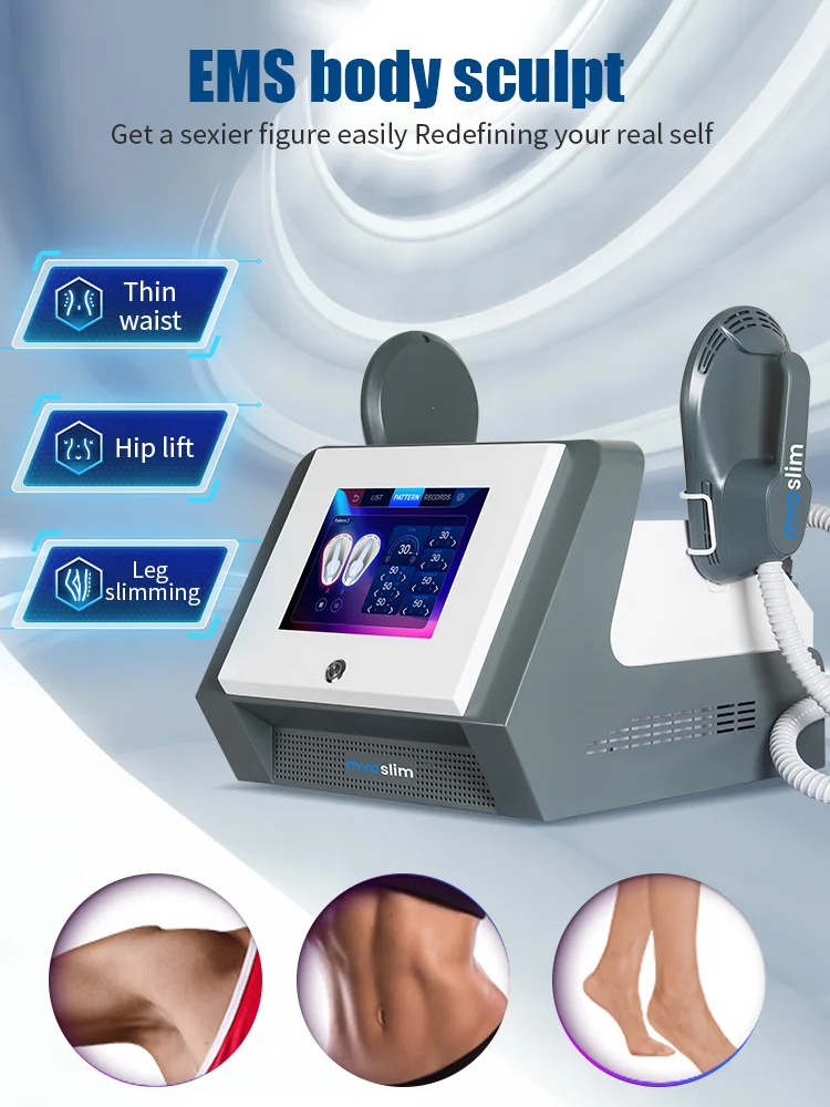 Profesjonalne urządzenie do modelowania sylwetki EMS 6500W 15Tes MYOslim, sprzęt kosmetyczny do stymulacji mięśni, modelowania talii, bioder, brzucha i ciała. (5 Handle RF) — Zdjęcie 2 z 2