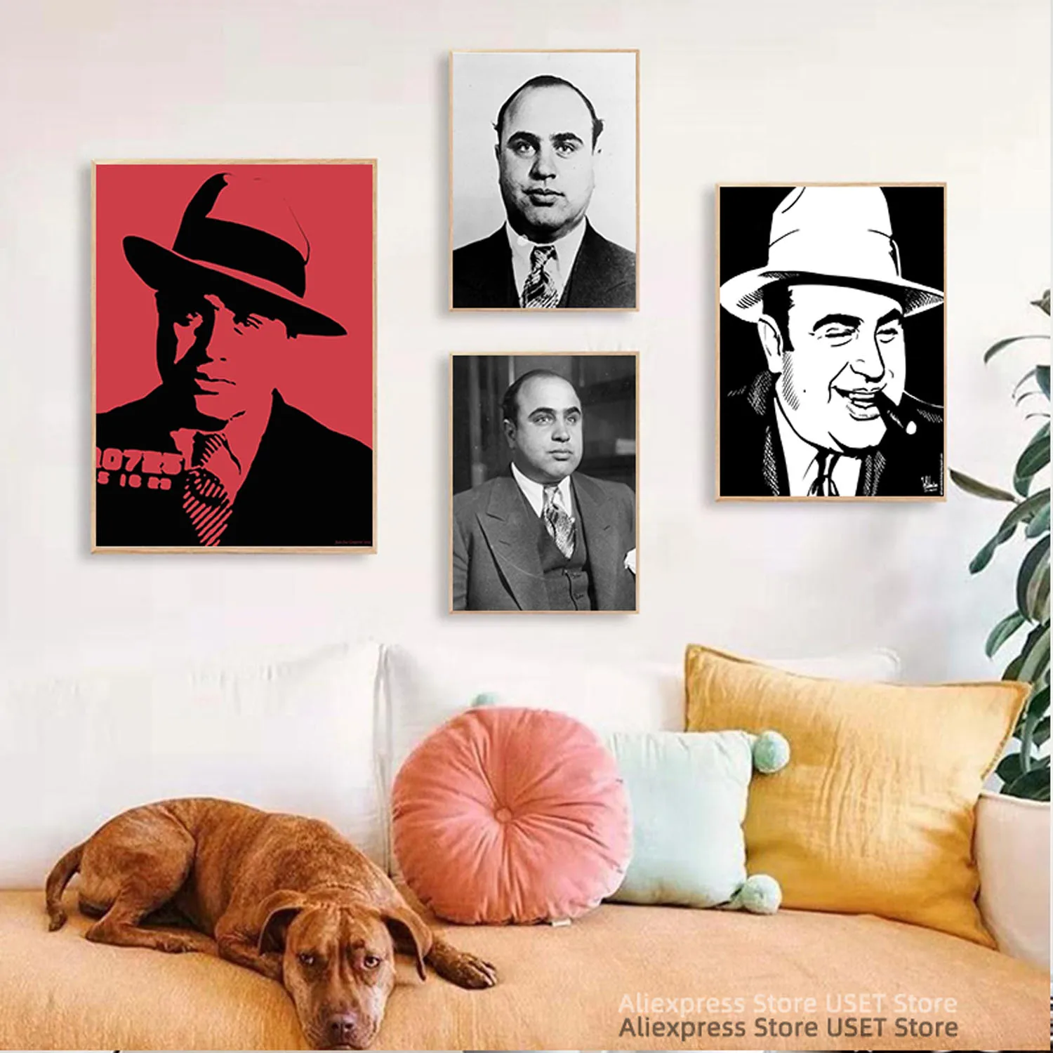 Al Capone , Gangster , mafia Canvas Posters and Prints Canvases Painting Home Decoration