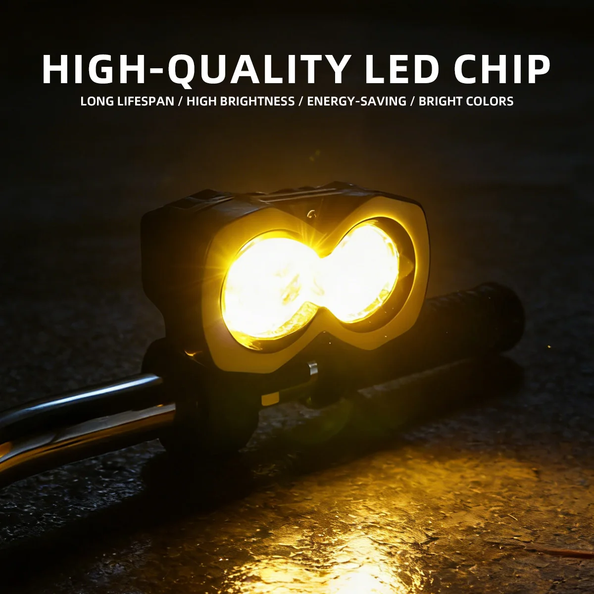 Motorcycle LED 2/3/4 Lens Spotlight High Low Beam Headlight RGB Halo Auxiliary Fog Light Moto Driving Work Lamp Spotlights 12V