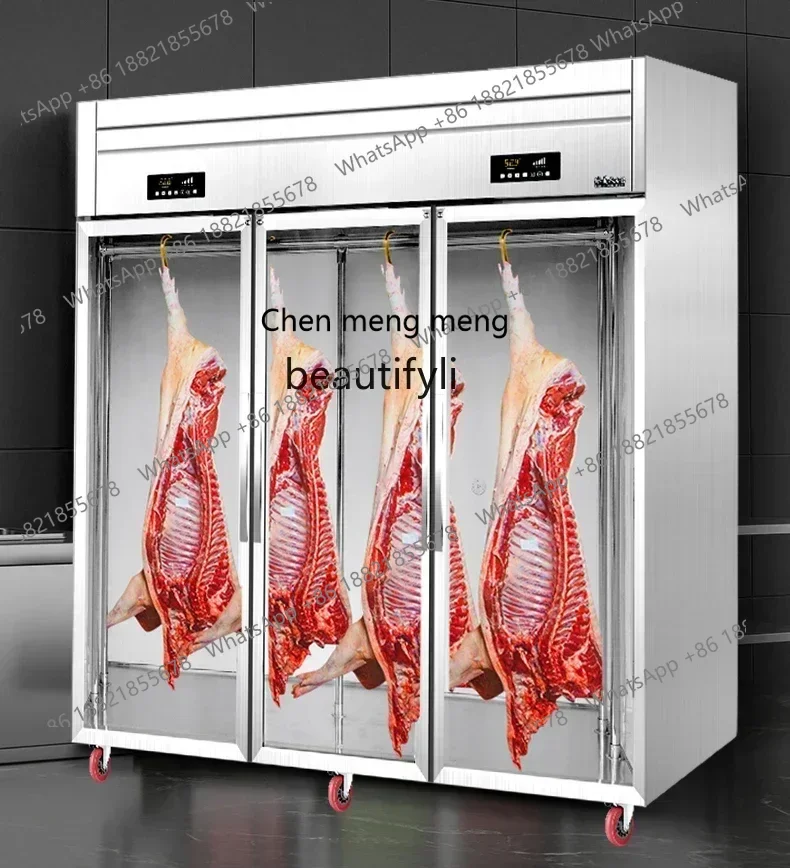 ss 8617  Commercial vertical beef and mutton fresh-keeping cabinet refrigerated and frozen acid discharge hanging meat cabinet