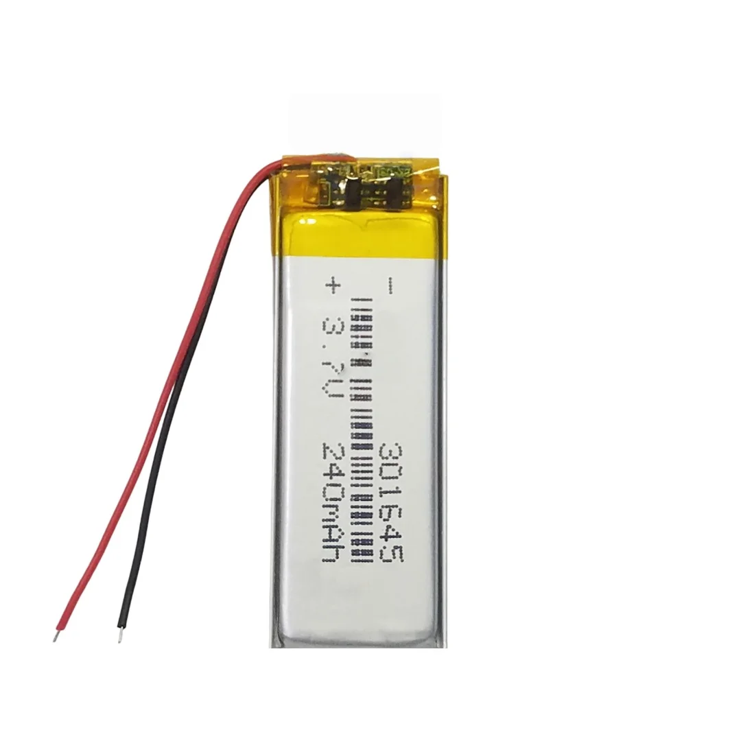 

301645 Compatible with 031645 301550 240mAh Lithium Battery for Dash Cam Voice Recorder Reading Pen