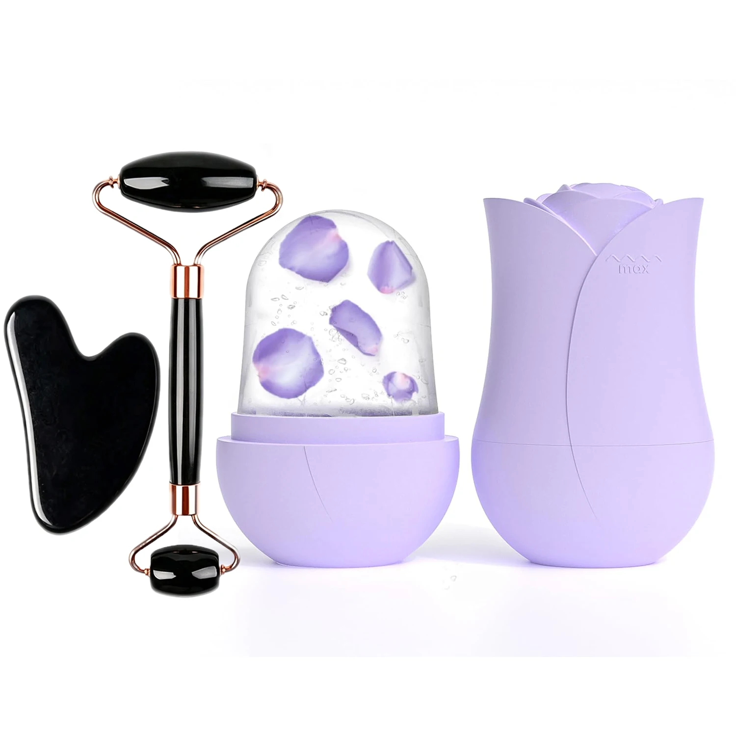 Eisroller Gesichtspflege-Massagegerät Gesichtsroller Gua Sha Werkzeug Gesichtsmassage-Tool Roller Lifting-Konturwerkzeug Eisroller-Form Würfel