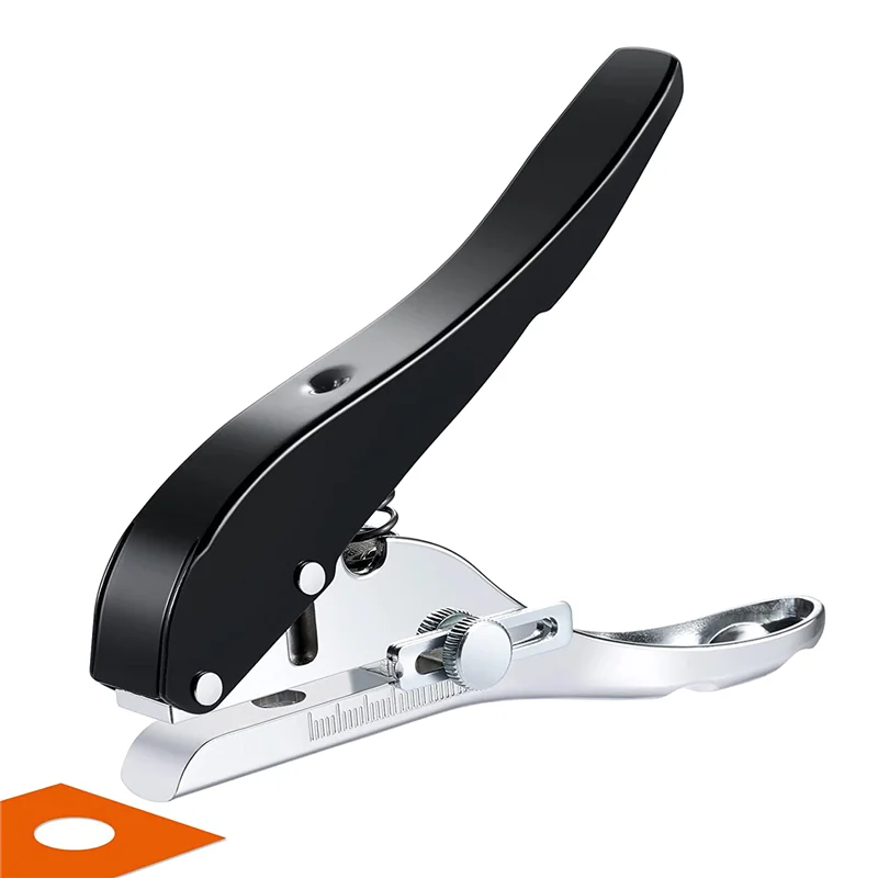 Hole Punch 3/8 Inch-10mm Single Hole Hole Punch, Heavy Duty Hole Punch Single, Portable Handheld Long Hole Hole Punch