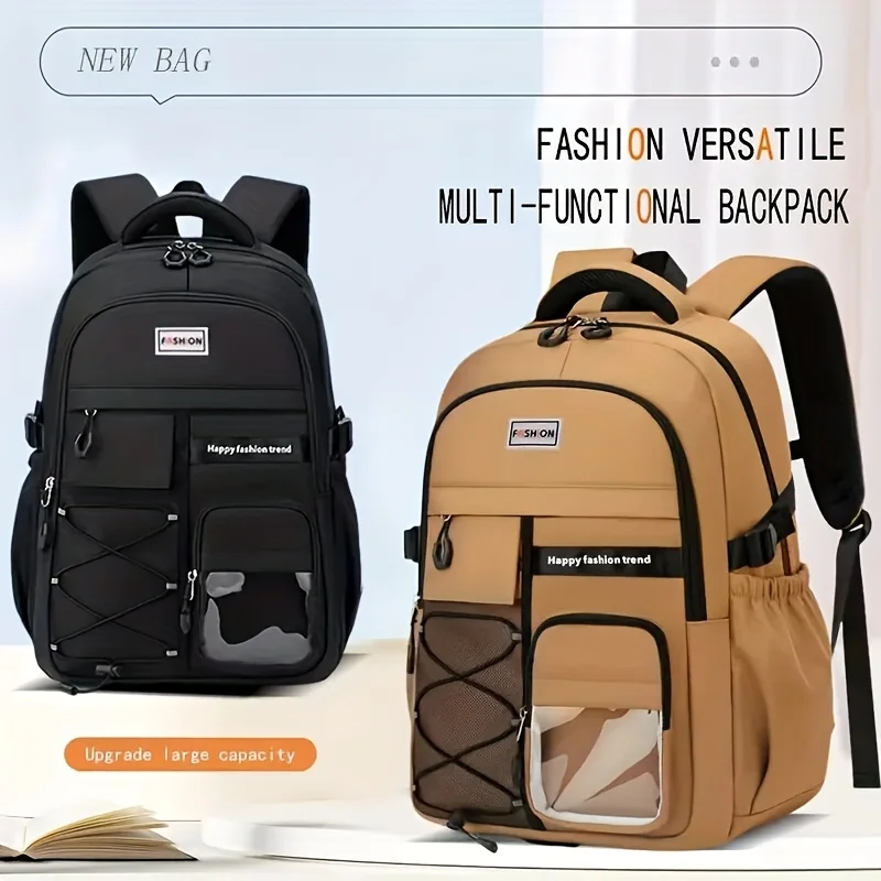 Casual Workwear Backpack, Large Capacity Lightweight Daypack with Multiple Compartments Backpacks for Travel, School, Commuting