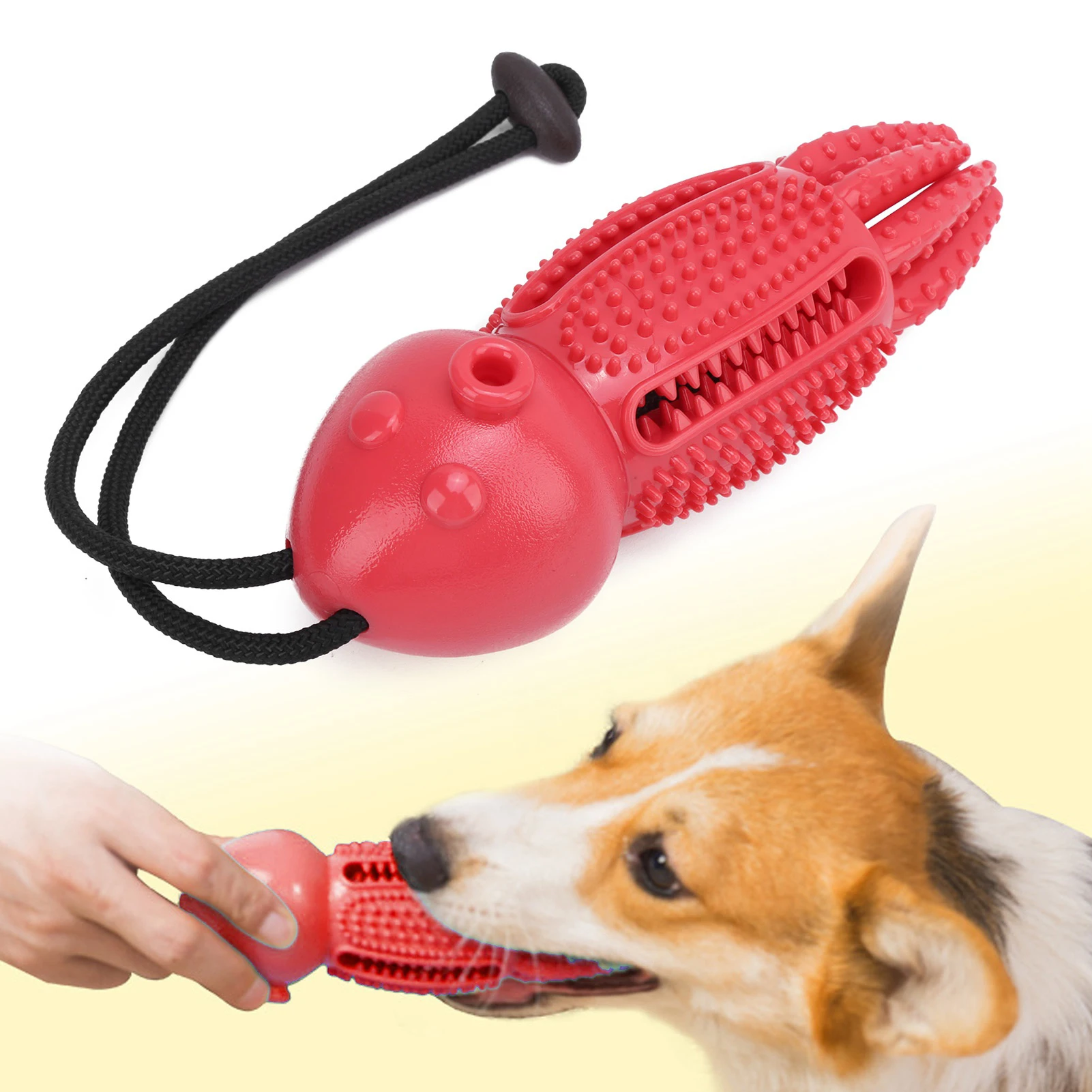 Dog Toothbrush Toy Bite Resistant Teeth Cleaning Chew Toys For Small And MediumSized Dogs