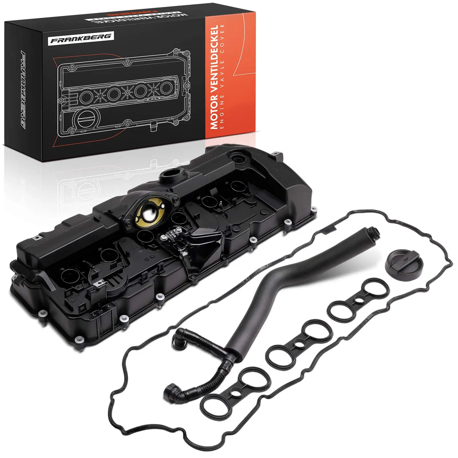 Frankberg 1x Cilinderkopdeksel voor BMW E81 E90 E91 E60 E60 E61 E63 E84 E83 E70 E86 038103469AE 264-935 11127552281