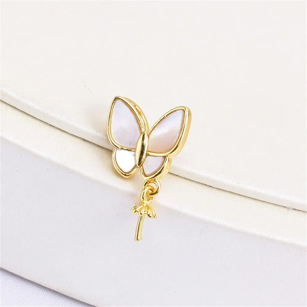 

DIY Gold-Plated Pearl Pendant Setting, Handmade Jewelry Crafting Accessories Jewelry Findings No Pearl No Chain