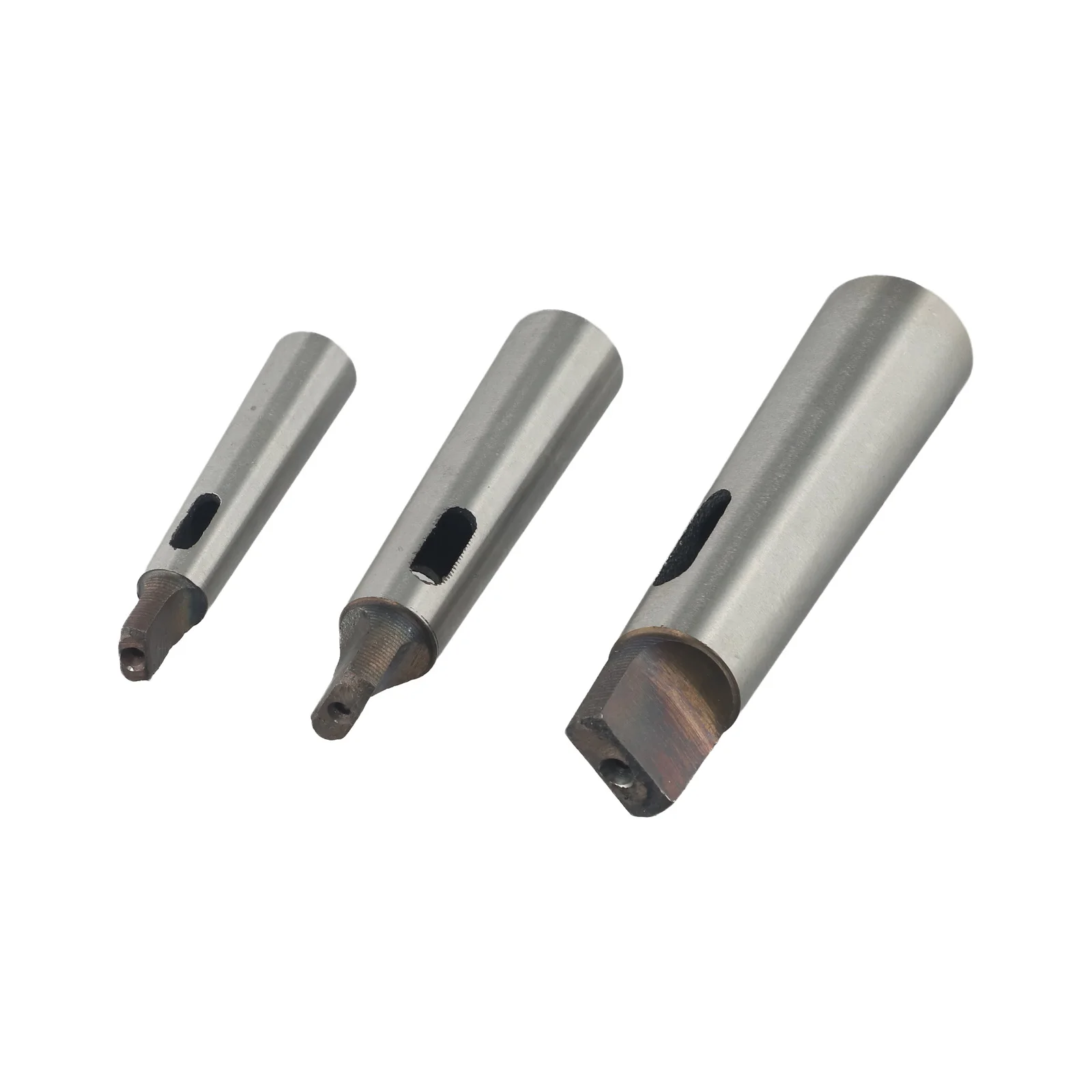 

Morse Taper Adapter HRC58 MT1-MT2 MT2- MT3 MT3-MT4 Reducing Drill Chuck Sleeve Tool 3* 3pcs 45# Steel Brand New