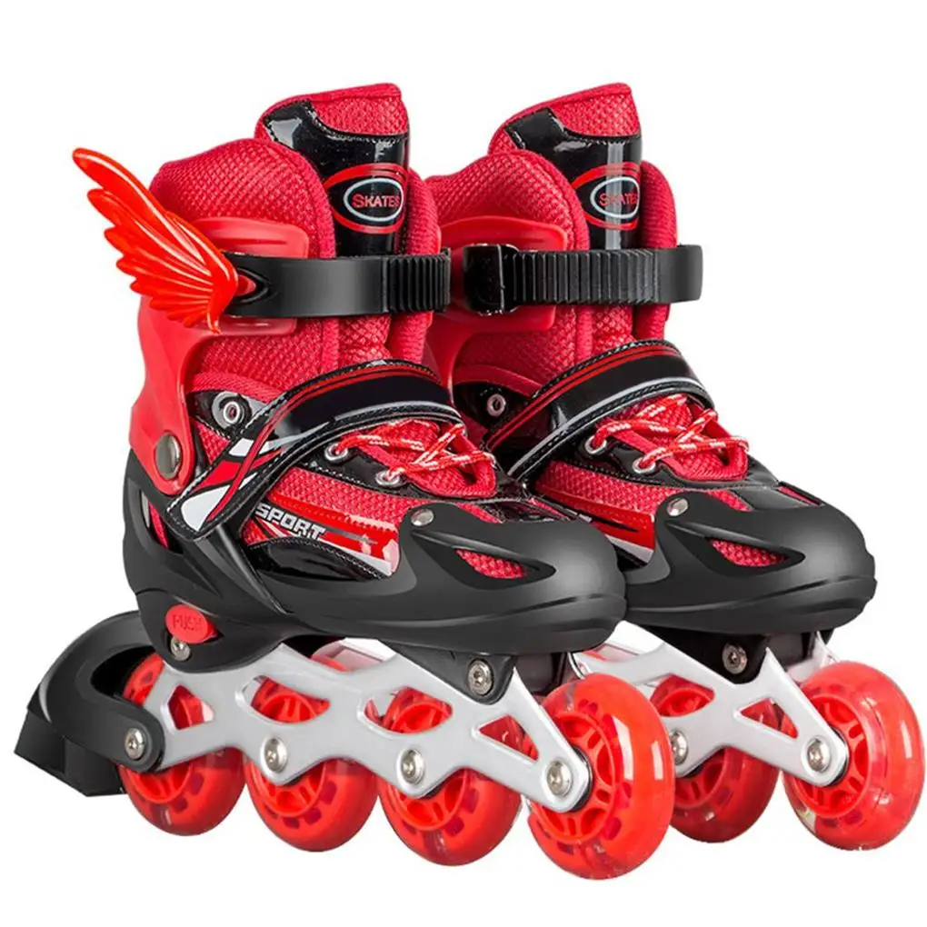 Children’s Skate Set Illuminating Roller Skates Comfortable Breathable Inline Skates