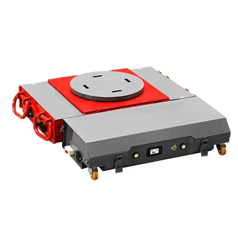 Custom 10 Ton Wireless Controlled Electric Tank Dolly 360° Omni Rotation Heavy Load Transporter For Workshop Equipment Moving
