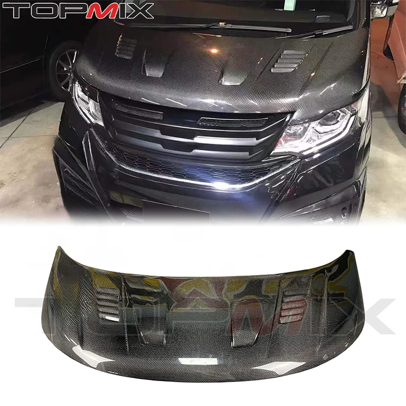 

Карбоновый капот с вентиляционными отверстиями для Honda Stepwgn Spada RP3 2015-2022