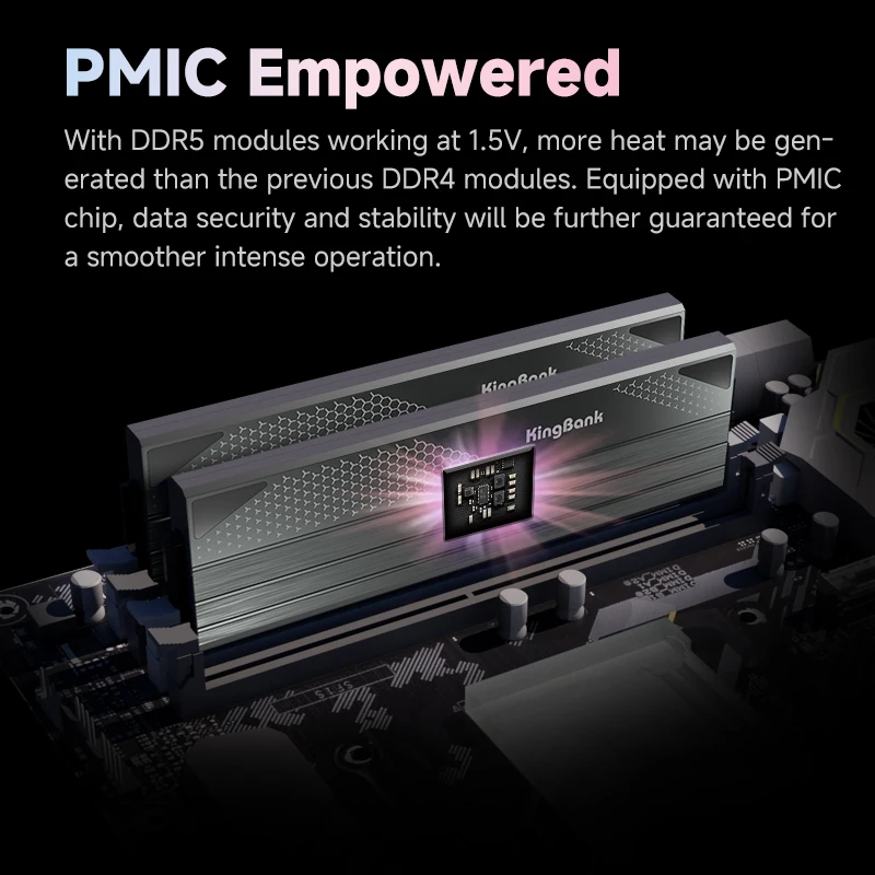 KingBank CL38 memoria ram DDR5 RAM Memory DDR5 RAM PC 24GBX2 48GB 8000MHz 8000 MHz RAM for Desktop gaming computer Hynix M die