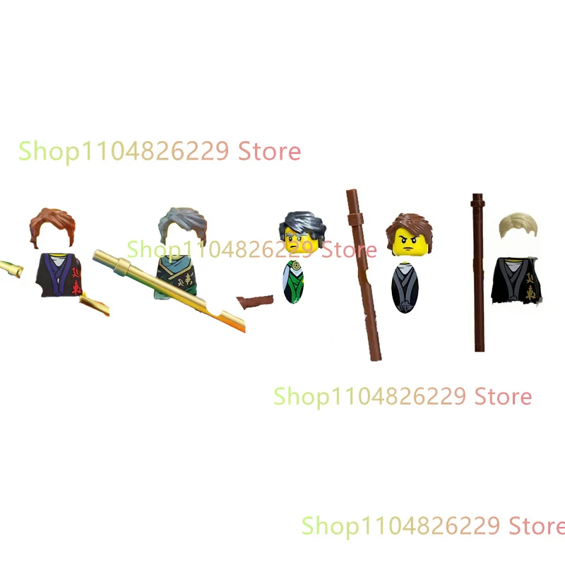 

Аниме мультфильм ТВ ниндзя игрушечные драконы Rising Rogue Jay Gaiden фигурки воинов Lloyd Arin Nya строительные блоки кирпичи игрушки