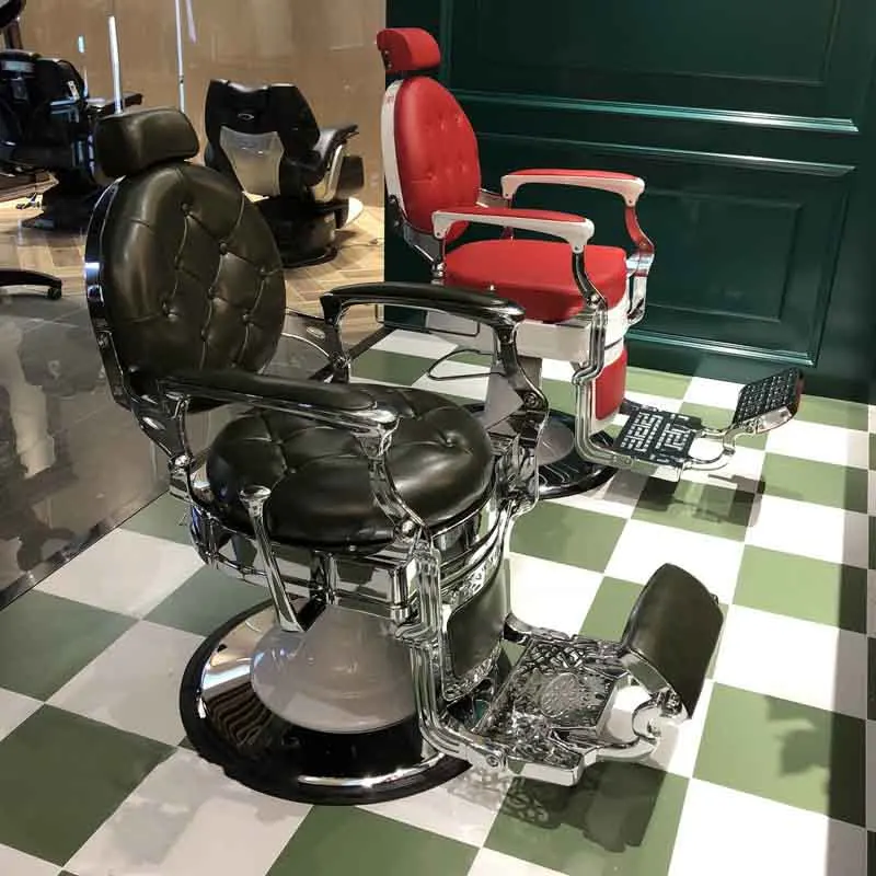 الفاخرة الحديثة الجلود التصميم مسند الذراع صالون تجميل الأثاث كرسي الحلاق