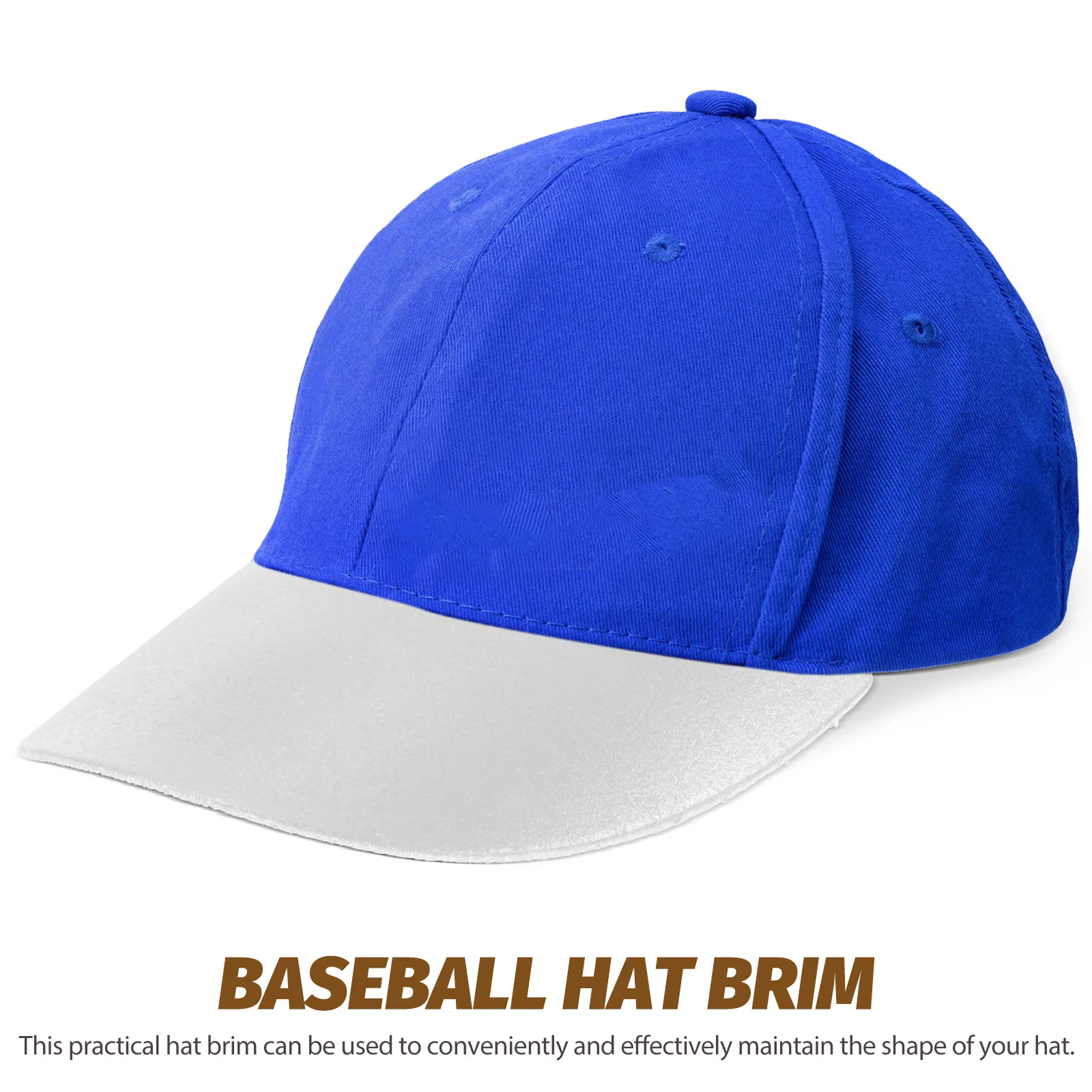 

10 Pcs Hat Brim Shaper Cap Visor Insert Accessories for Baseball Golf Hats Plastic Visor 18x9 5cm Curved Design