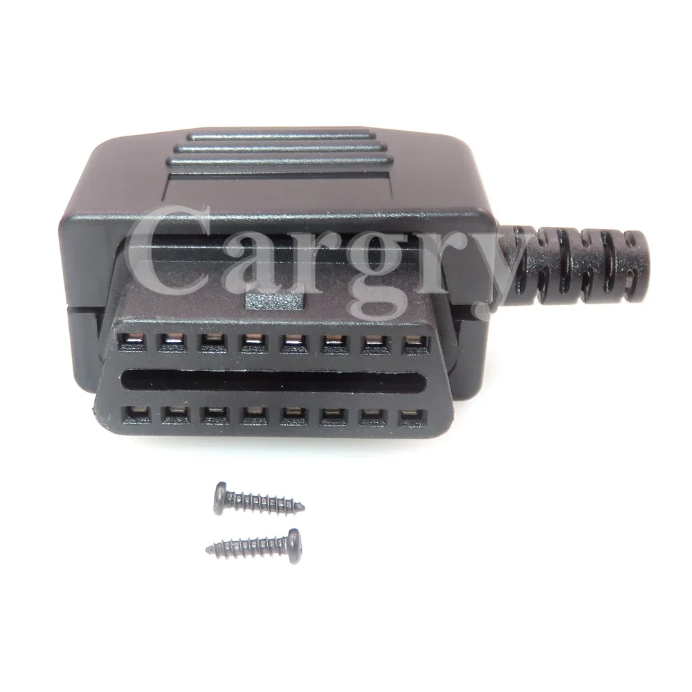 1 Set 16P Automotive OBD2 OBDII Diagnostic Interface Connector Auto OBD Test Socket AC Assembly Car Modification Plug Parts