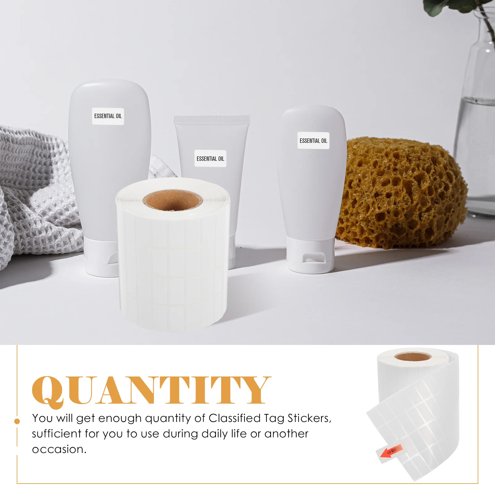 Convenient Classified Tag Stickers Multi-Purpose Self-Adhesive Marking Labels for Refrigerator Organizer Label Sticker