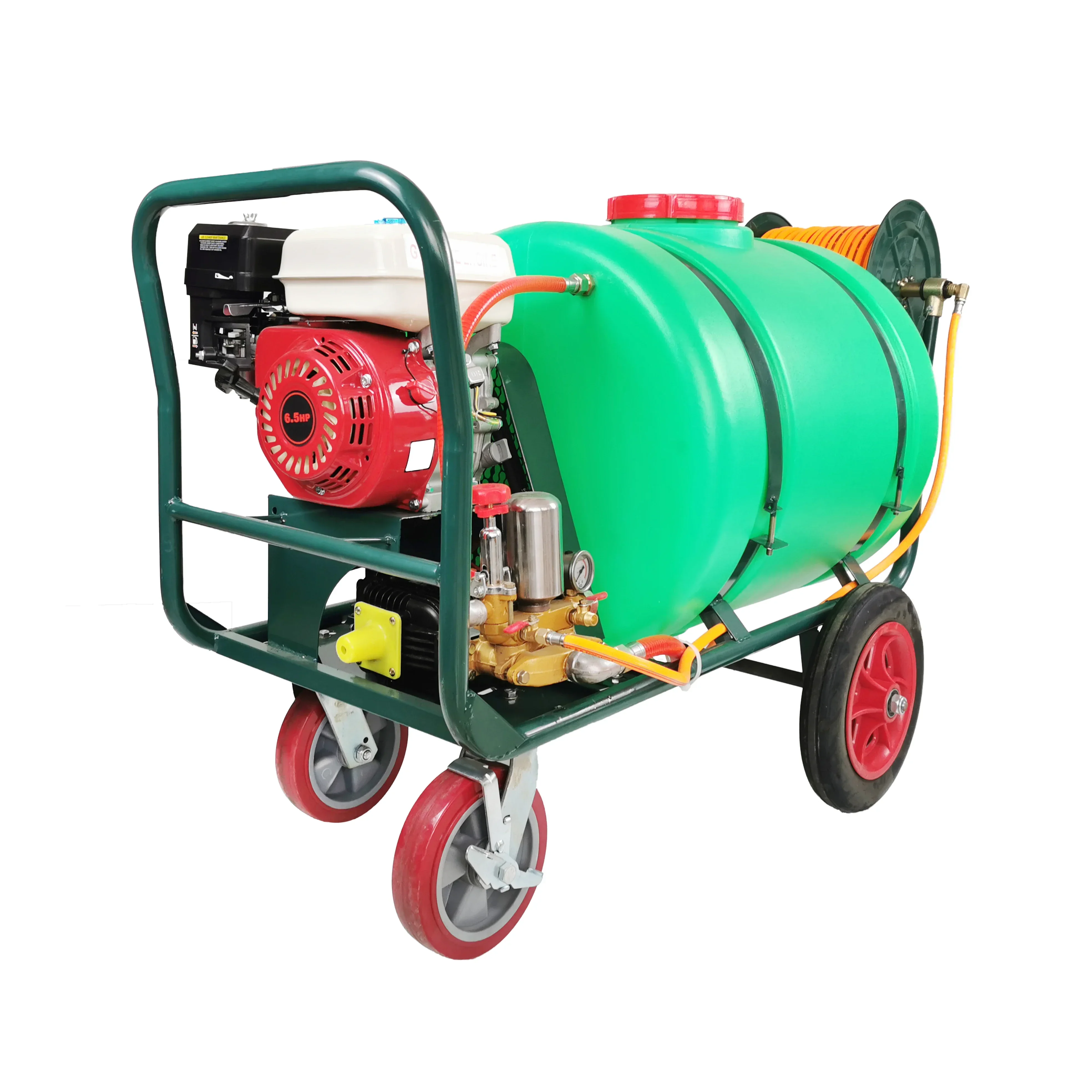 Powered Portable 160L Pesticide Wheelbarrow Farmland Agricultural Use Trolley Gasoline Engine Power Sprayer