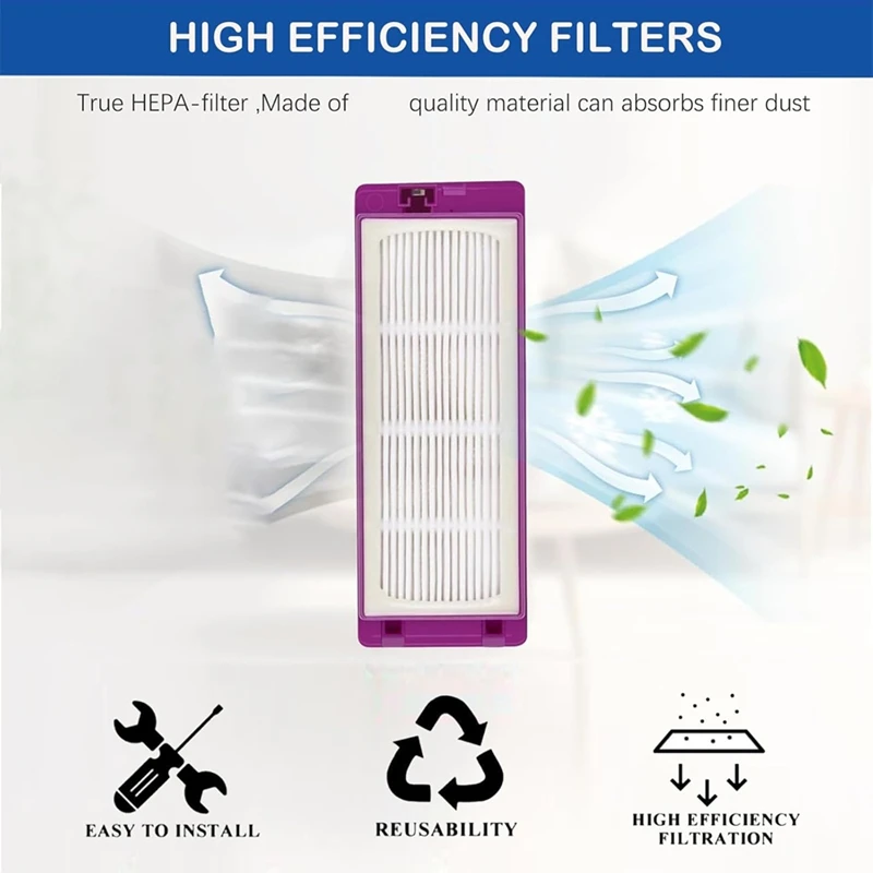 A23T 18Pcs Replacement Parts Kit for Eureka J15 Pro Ultra Robot Vacuum, Main Brush Side Brushes Hepa Filters Mop Cloth Dust Bag