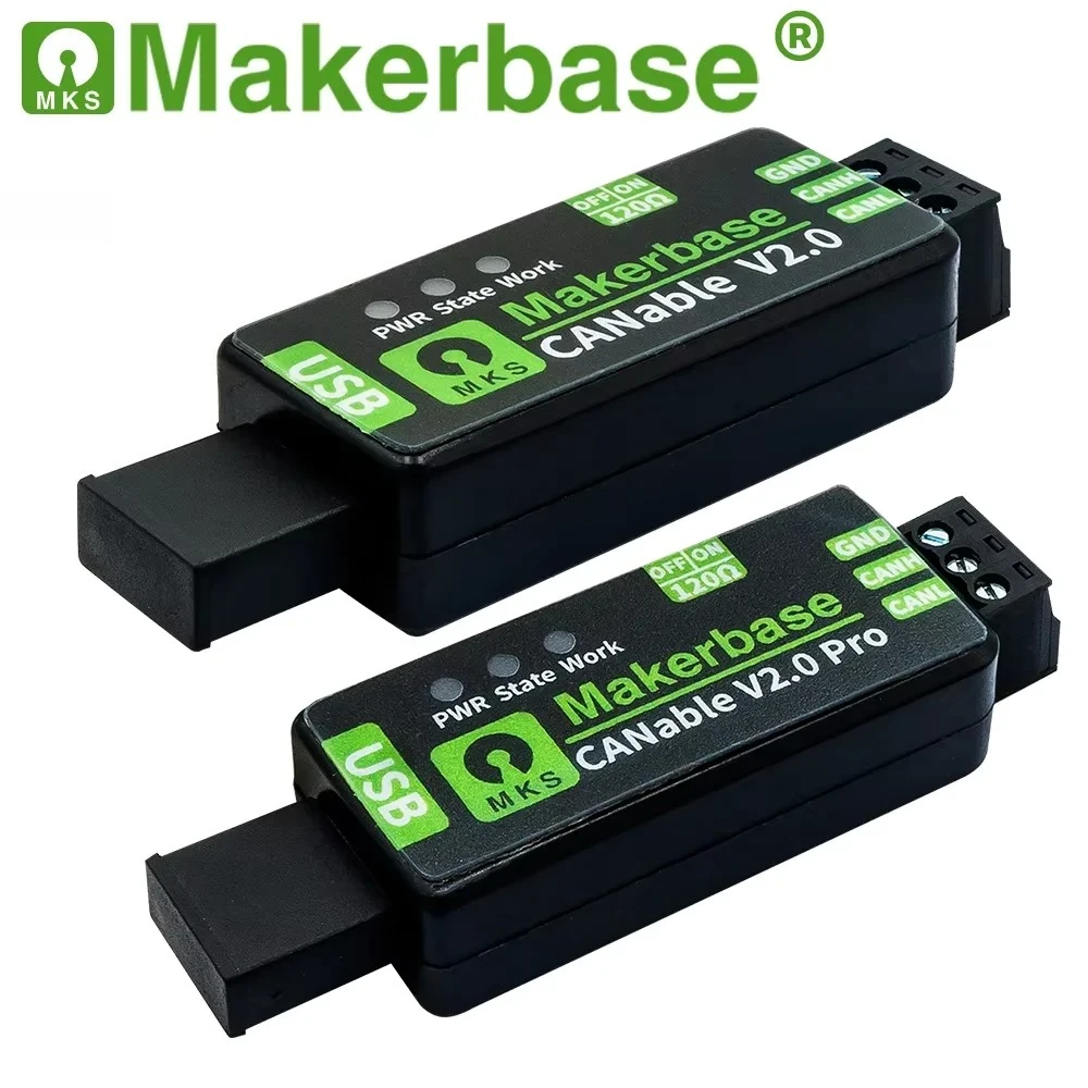 Makerbase CANable 2.0 SHELL USB To CAN Adapter Analyzer CANFD Slcan SocketCAN CANdleLight Klipper