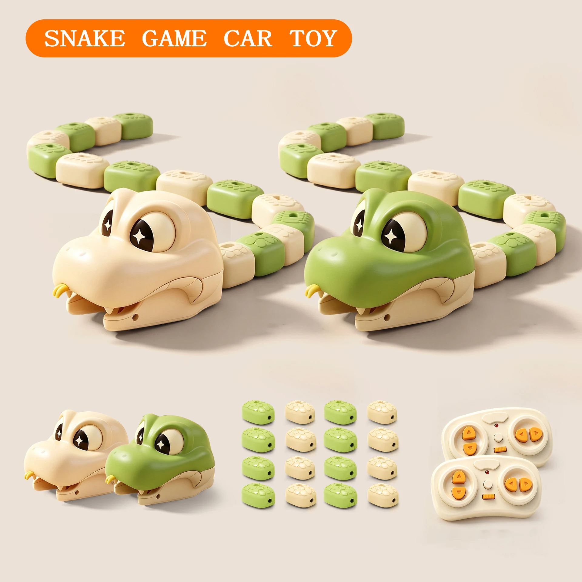 Magnetic Snake Game Remote Control Two Player Interactive Battle 3d Classic Growing Toy For Home Indoor Party Entertainment