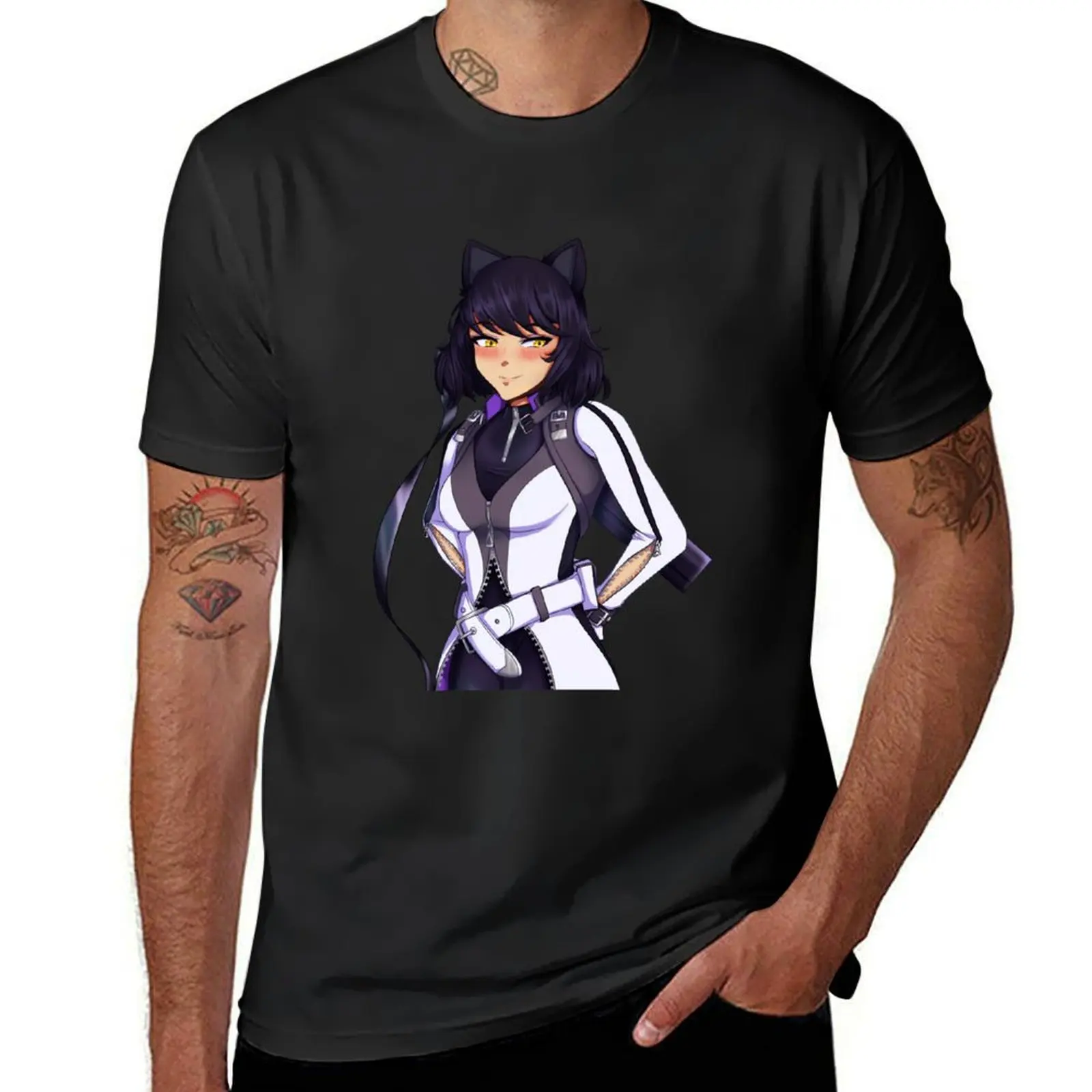 Blushing Blake T-Shirt funnys anime customizeds t shirts for men