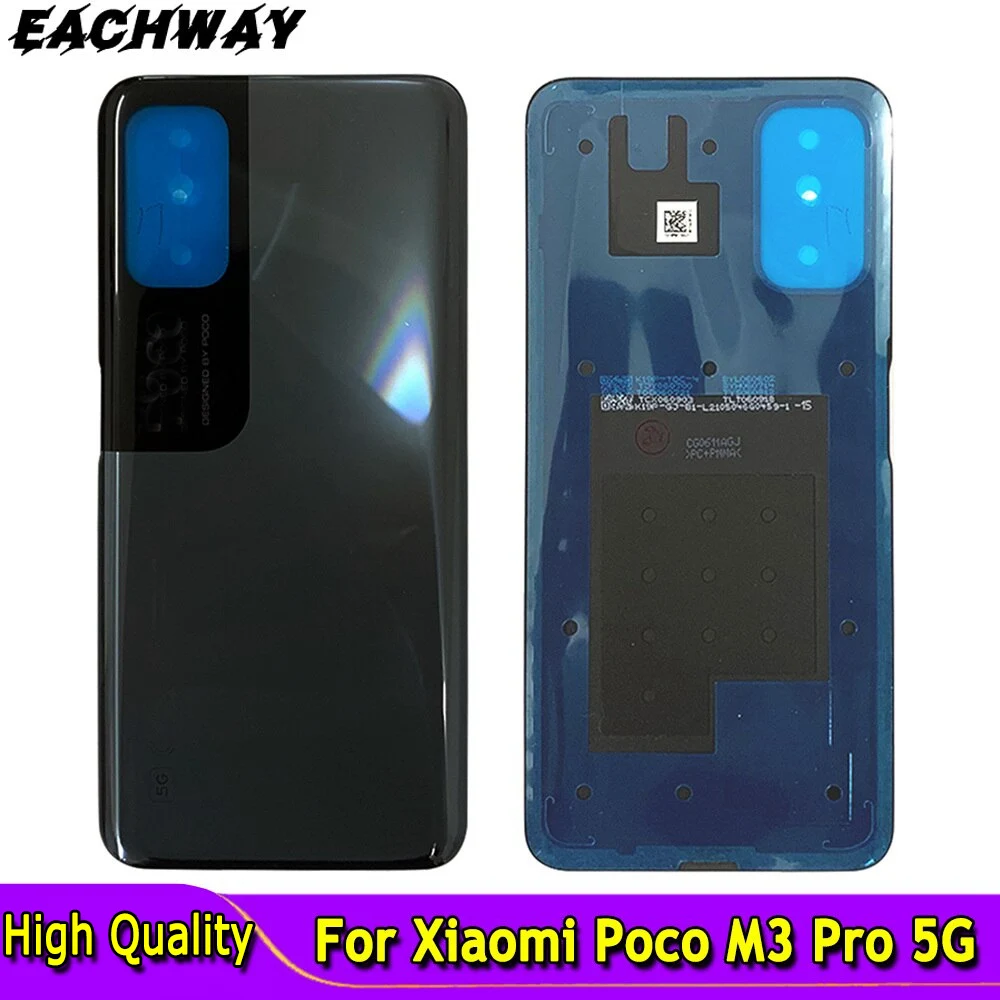 

6.5" For Xiaomi POCO M3 Pro 5G Back Battery Cover Rear Door Back Housing Case New For POCO M3Pro Back Cover Replacement Parts