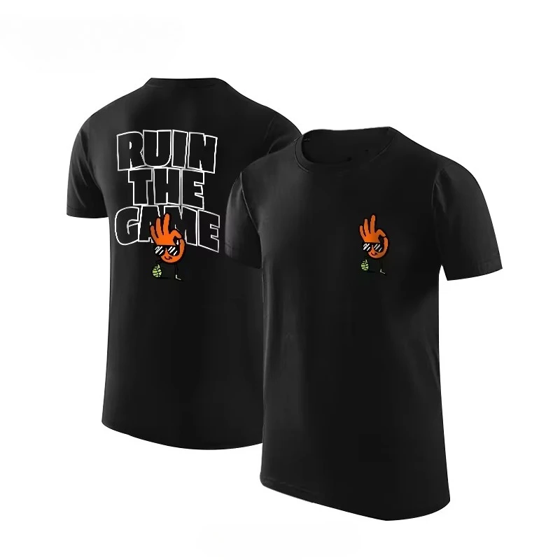 

Летние карриные футболки с короткими рукавами, баскетбольная тренировочная одежда с принтом, модная мужская и женская модная свободная хлопковая одежда