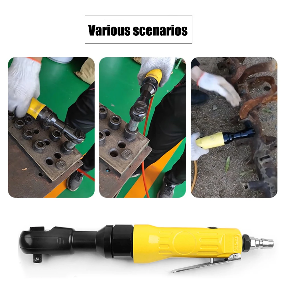 Heavy Right Angle Pneumatic Ratchet Wrench SquareDrive Shaft Pneumatic Wrench Professional Auto Repairing Tools