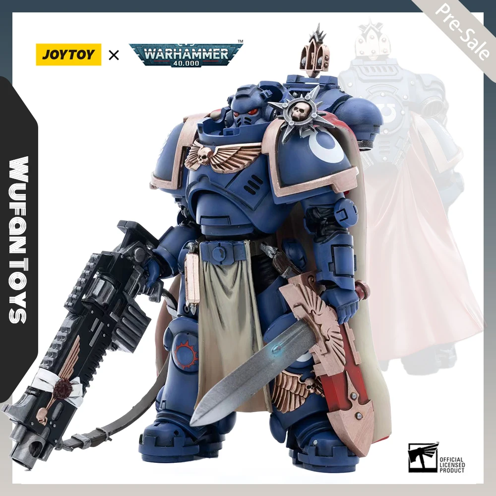 

JOYTOY Warhammer 40K Ultramarines Captain 1/18 Action Figure with Heavy Bolt Rifle Articulated Collectible Gift Adult Collectors