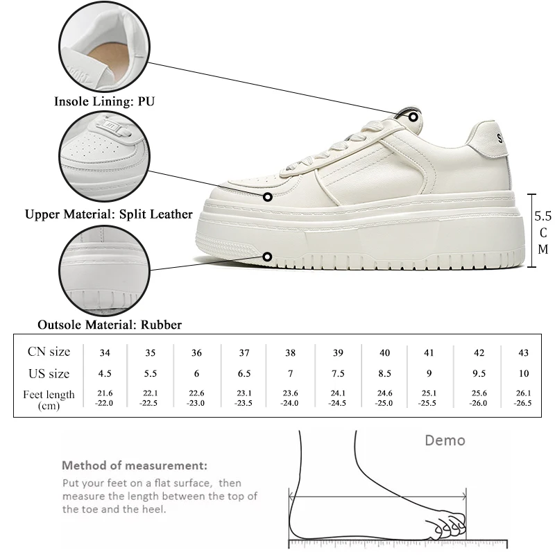 GMQM Fashion Women\'s New 2023 Genuine Leather Sneakers Classic Retro Vulcanized Shoes Low Outdoor Walking Shoes College Student