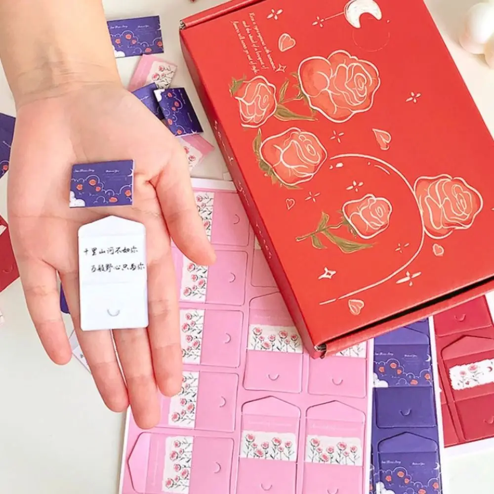 99 وعد/بركات/للقيام بقوائم مجموعة بطاقات رسائل حب صغيرة يمكنك صنعها بنفسك هدايا مفاجئة مصنوعة يدويًا ورق رسالة حب مصنوع يدويًا