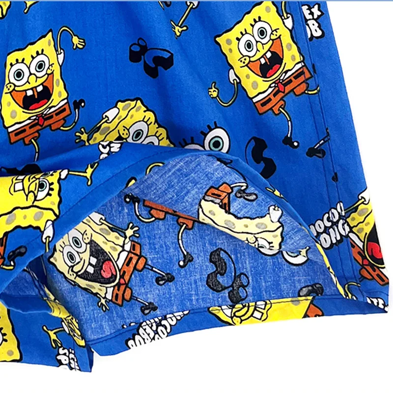 Unisex Underwear Shorts Cotton Woven Cartoon Loose Comfortable Pants Men\'s Lounge Sleep Bottoms