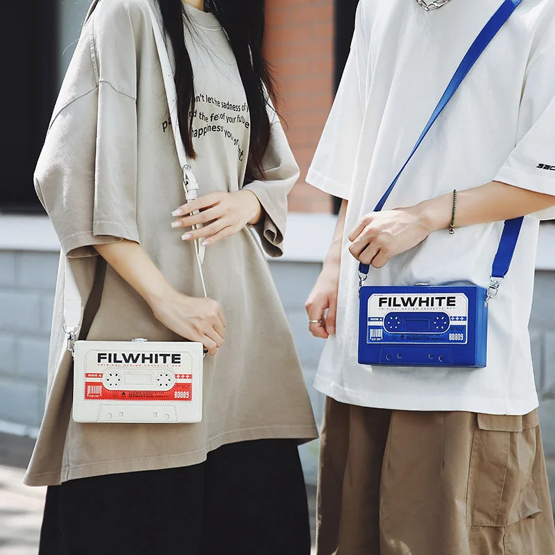 

Women Crossbody Bag 2025 New Fashion Personality Recorder Shoulder Bag Crossbody Tape Box Bag