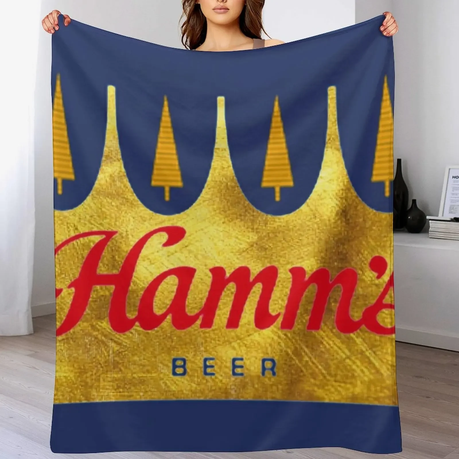 

Hamms beer Classic T-Shirt Throw Blanket Beach anime Soft Plaid Decoratives Blankets