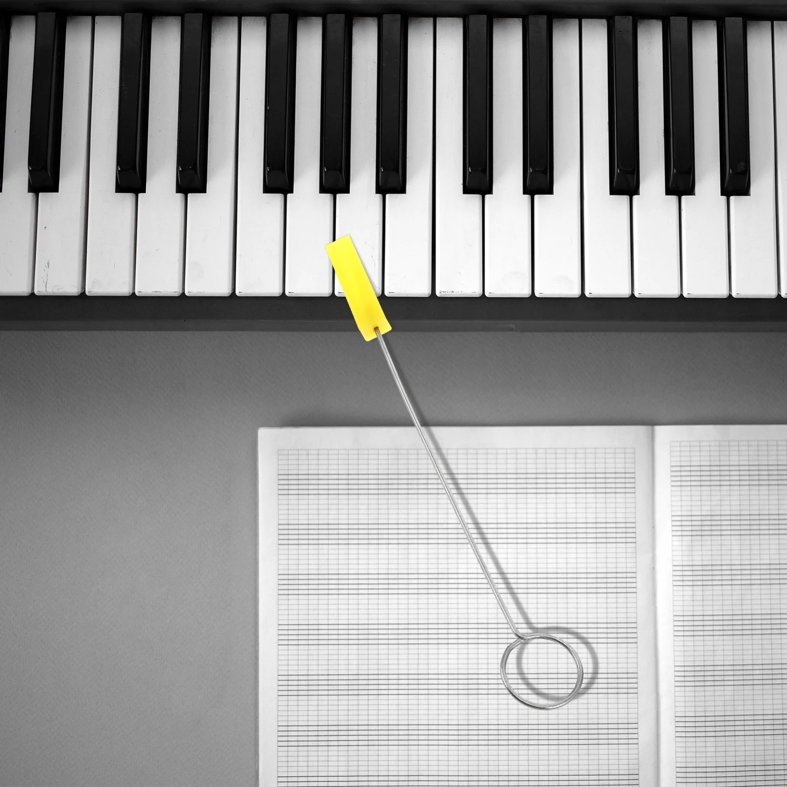 

3Pcs Piano Tuning Mute Forks Set for Control Professional Grade Steel Rubber Repair Kit for Piano Technicians Teachers