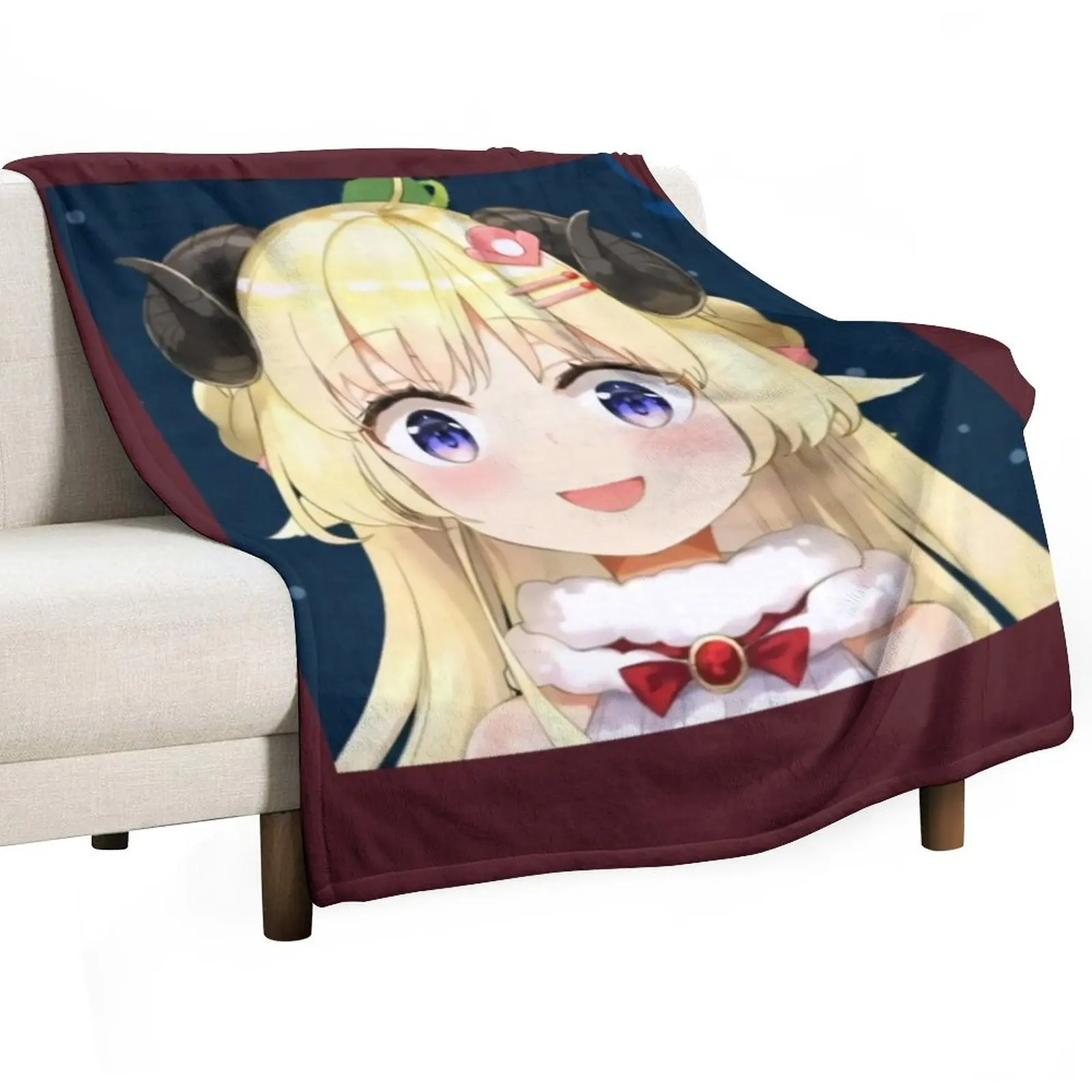 

Gangimari Watame \t Throw Blanket Durable Warm Blanket for Daily Home Use