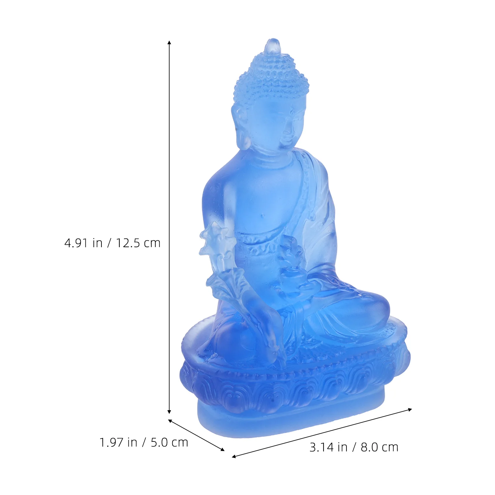 Resin Statue Car Ornament Dashboard Sculpture Car Interior Decoration Peaceful Accessory Buddha Statue