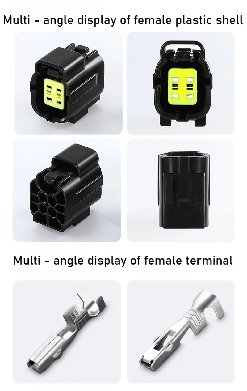 Plugue automotivo do conector do sensor de oxigênio DJ70416YB-1.8-11/21, conector impermeável 174257-2