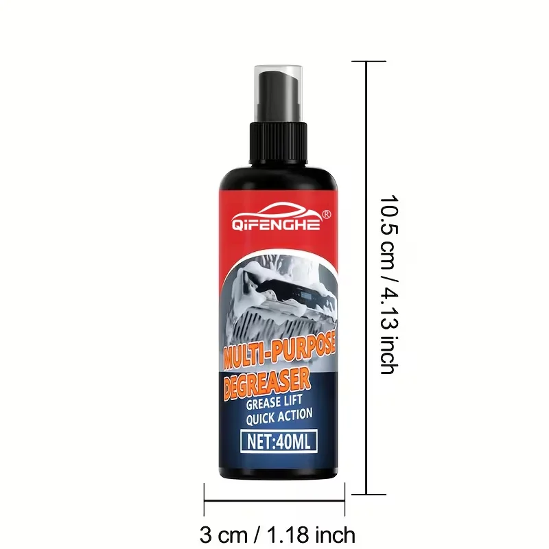 Multi-purpose Degreaser Cleaner, 100ml Quick Action Grease & Grime Remover, Safe for Car Engine, Parts & Household Use