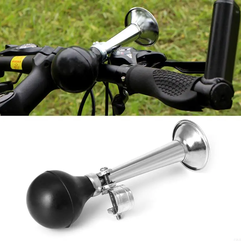 P0UB Bike Cycling Retro Metal Air Horn Hooter Bugle Trumpet Honking Bulb