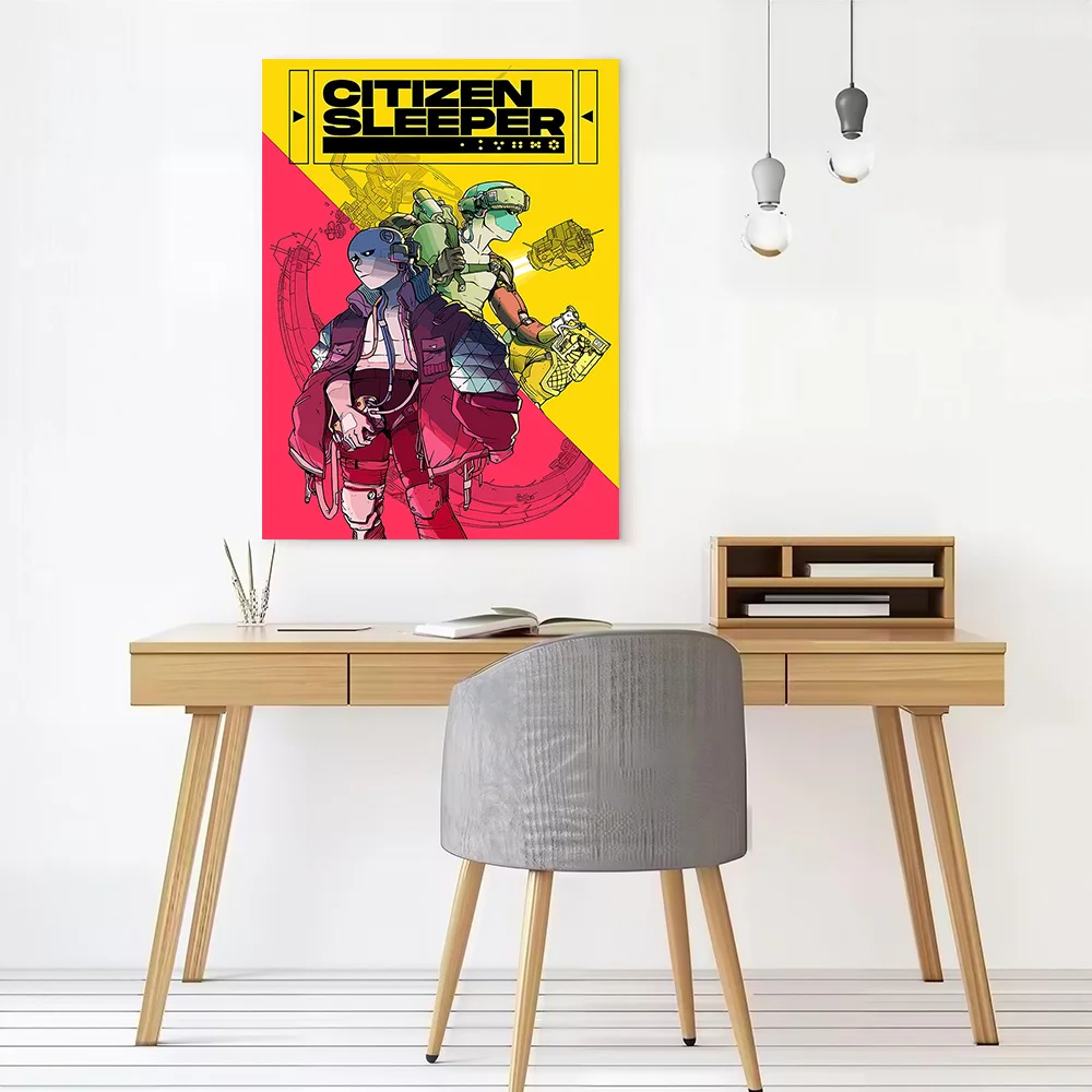 Citizen Sleeper Game Cover Art Printed Canvas Poster Custom Pictures Wall Art Canvas Painting for Decoration Living Room Decor