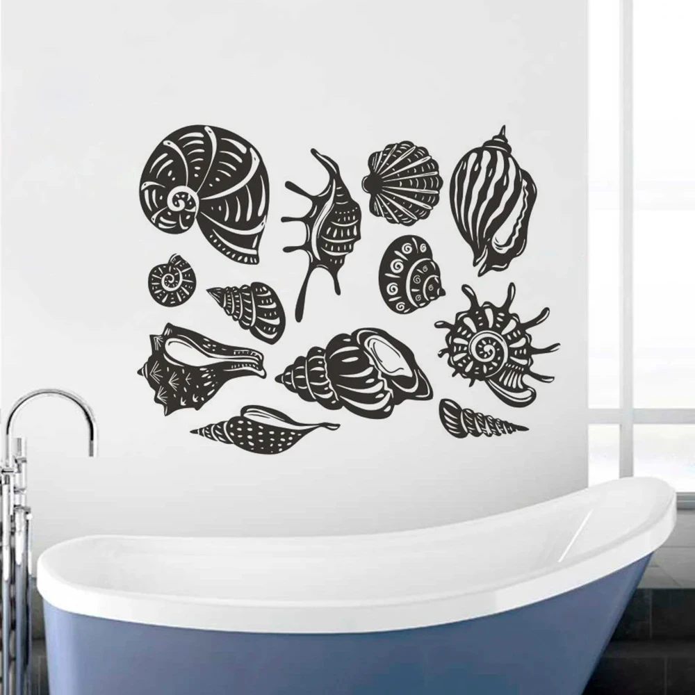 Ocean Shell Biological Wall Stickers Are Suitable For Living Rooms,bedrooms,and Bathrooms.They Are Self-adhesive And Detachable