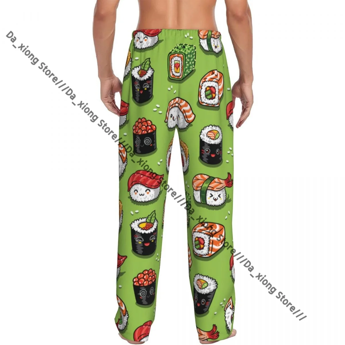 بنطلون نوم بيجامة كاجوال للرجال بنطال سوشي وساشيمي بنمط صالة فضفاض ملابس نوم مريحة #4