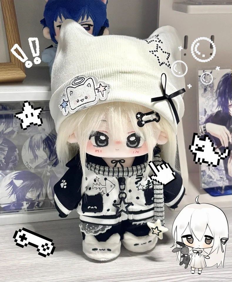 

Аутентичный пятнистый дом, кошачий дневник, 20 см, хлопковая кукла без атрибутов, кукольная одежда, сюрприз на день рождения, памятный подарок для друга