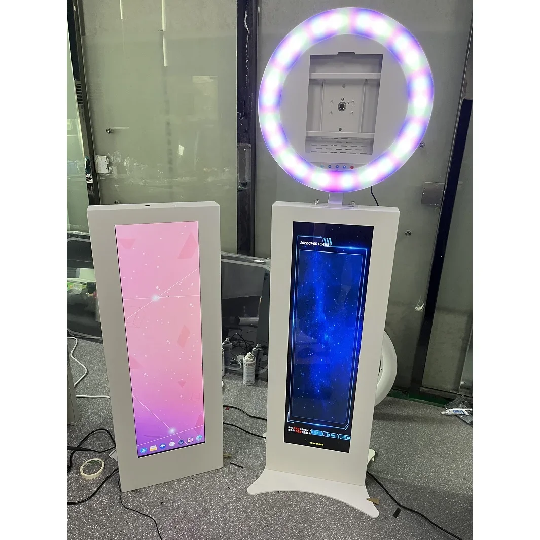 

DZ WJW CJM Advanced products ipad Photo Booth New Oval Faceplate Iipad to Dslr Photo Booth No ipad Needed Portable
