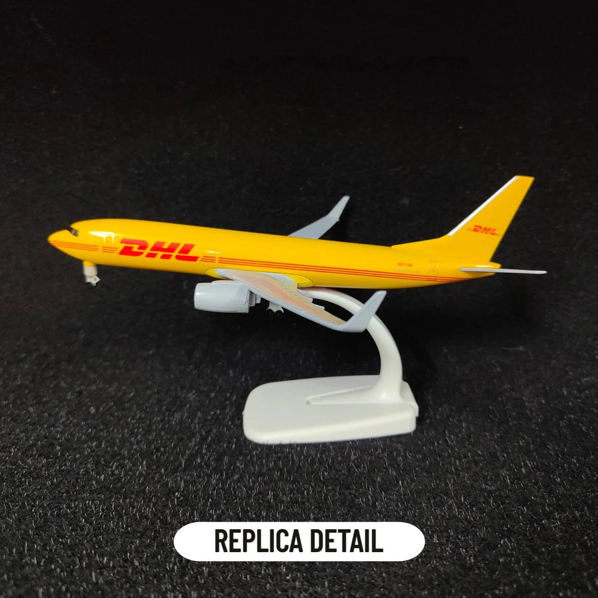 Scale 1:250 Metal Aircraft Model Replica,  DHL Airlines B737 Airplane Aviation Decoration Miniature Art Collection Kid Boy Toy