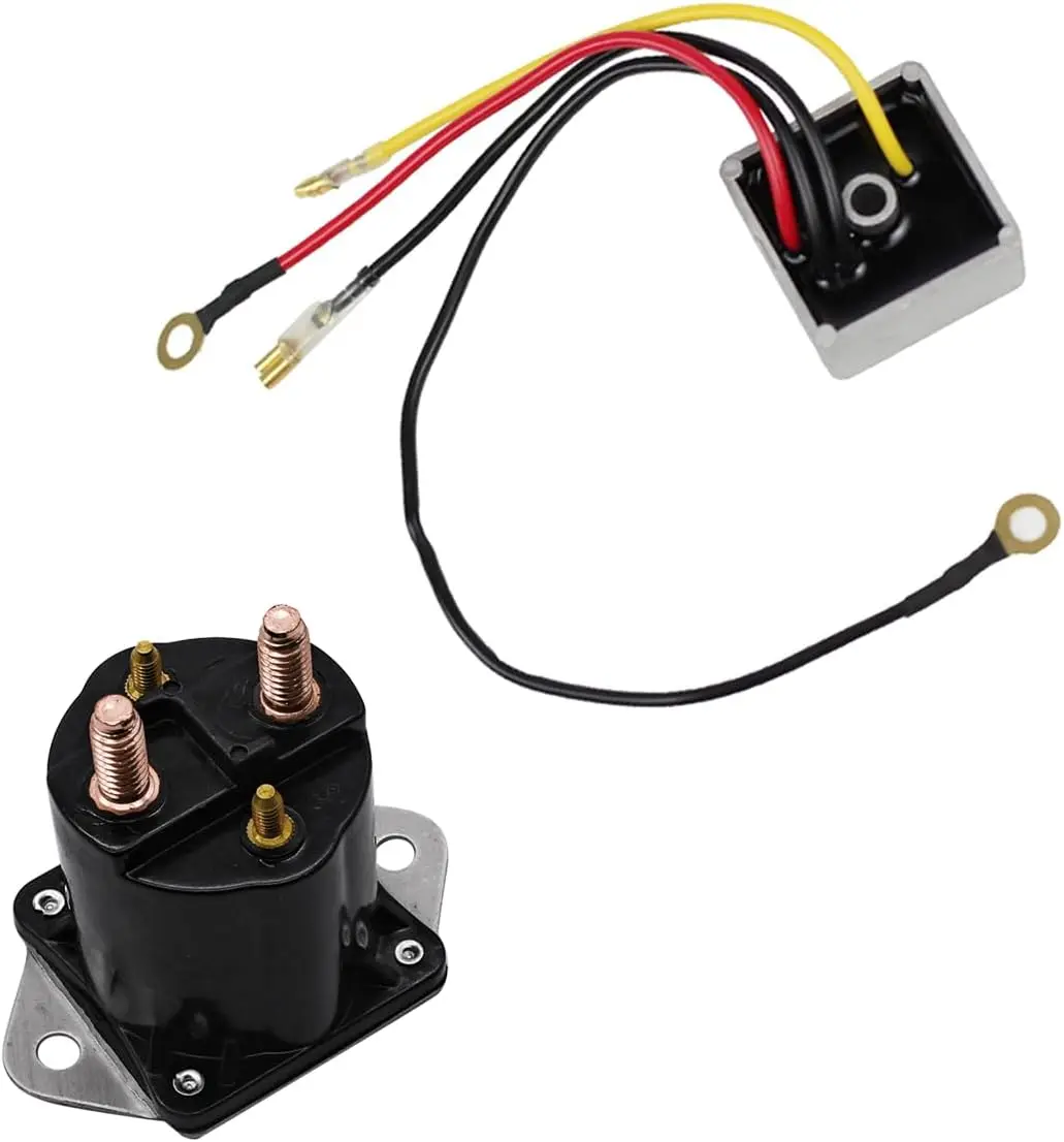 Solenoid Switch 1015777 1027101-01 Voltage Regulator Rectifier Fit for Club Car DS 1992-up Gas Golf Cart