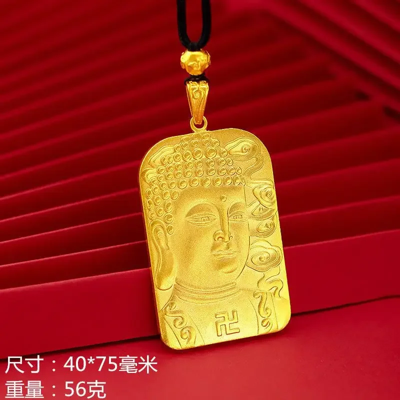 Simulation 100% 18K Gold Real Gold Various Men's Pendants Pendant Guan Gong Guanyin Pendant Men High Quality